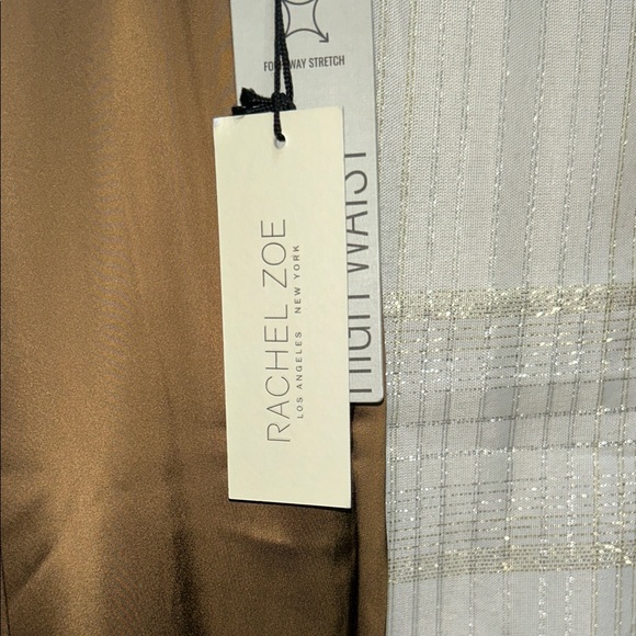 Rachel Zoe Gold Satin Trousers - Picture 2 of 7